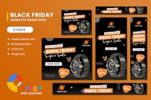 Подробнее о статье Product Sale Black Friday Banner Set Template | HTML шаблоны