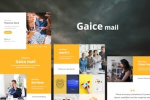 Подробнее о статье Gaice Mail – шаблон адаптивной электронной почты | HTML шаблоны