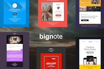 Вы сейчас просматриваете Bignote – набор из 24 адаптивных email-шаблонов для уведомлений | HTML шаблоны