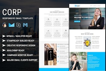Подробнее о статье Corp — шаблон email-рассылок для современного бизнеса | HTML шаблоны