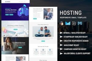 Подробнее о статье Hosting — шаблон email-рассылок для современных IT-решений | HTML шаблоны