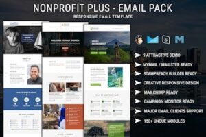 Подробнее о статье Nonprofit Plus — шаблон для email-рассылок в сфере благотворительности | HTML шаблоны