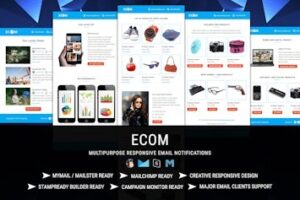 Подробнее о статье ECOM — шаблон email-рассылок для транзакционных писем | HTML шаблоны