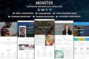 Подробнее о статье Monster — универсальный пакет email-шаблонов для любых задач | HTML шаблоны