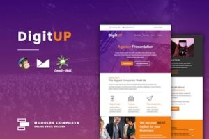 Подробнее о статье DigitUP — современный и удобный шаблон email для стартапов | HTML шаблоны