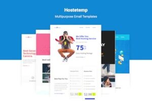 Подробнее о статье Hostetemp — универсальный шаблон email для технологических бизнесов | HTML шаблоны