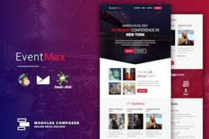 Подробнее о статье EventMax — Email шаблон для мероприятий и конференций | HTML шаблоны