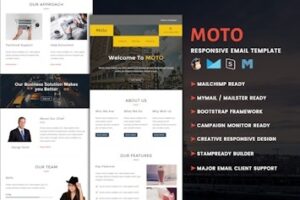 Подробнее о статье Moto — универсальный адаптивный шаблон email для бизнеса и личных проектов | HTML шаблоны