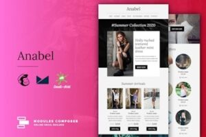 Подробнее о статье Anabel — адаптивный шаблон email для e-commerce и стартапов | HTML шаблоны