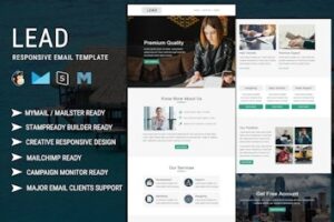 Подробнее о статье Lead — универсальный адаптивный шаблон email для бизнеса и агентств | HTML шаблоны