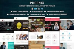 Подробнее о статье PHOENIX — универсальный набор адаптивных email-шаблонов для бизнеса и проектов | HTML шаблоны