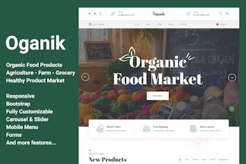 Вы сейчас просматриваете Oganik – HTML шаблон для сайта органических продуктов и сельского хозяйства | HTML шаблоны