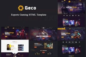 Подробнее о статье Geco — шаблон HTML5 для игр и eSports | HTML шаблоны