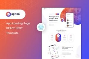Подробнее о статье Apiton — шаблон для посадочных страниц приложений на React и Next.js | HTML шаблоны