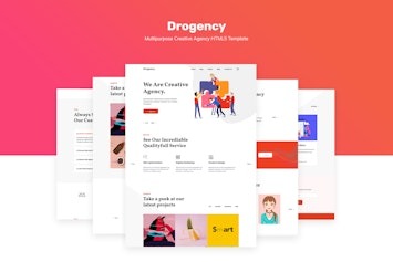 Вы сейчас просматриваете Drogency — многофункциональный HTML5 шаблон для креативных агентств | HTML шаблоны