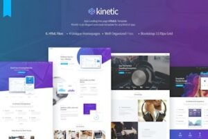 Подробнее о статье Kinetic — HTML5 шаблон для приложения или программного обеспечения | HTML шаблоны