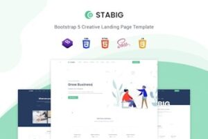 Подробнее о статье Stabig — современный шаблон для стартапов на основе Bootstrap 5 | HTML шаблоны