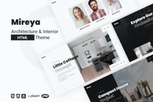 Подробнее о статье Mireya — современный HTML-шаблон для архитектурного портфолио | HTML шаблоны