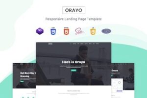 Подробнее о статье Orayo – адаптивный HTML-шаблон для лендингов | HTML шаблоны