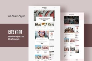 Подробнее о статье EasyArt – универсальный HTML-шаблон для блогов | HTML шаблоны