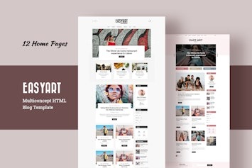 Вы сейчас просматриваете EasyArt – универсальный HTML-шаблон для блогов | HTML шаблоны