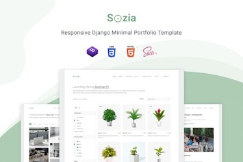 Подробнее о статье Sozia — минималистичный шаблон портфолио на Django и Flask | HTML шаблоны