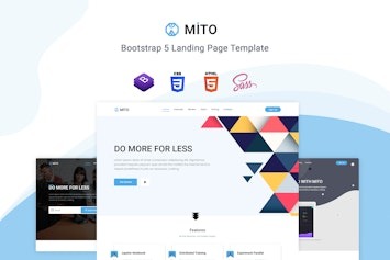 Подробнее о статье Mito – шаблон Landing Page на Bootstrap 5 для вашего проекта | HTML шаблоны