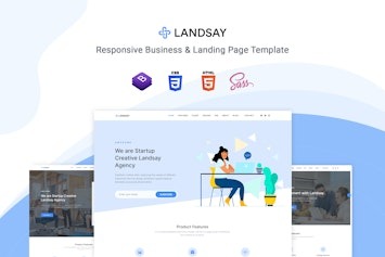 Подробнее о статье Landsay — шаблон для Landing Page на Bootstrap 5 | HTML шаблоны