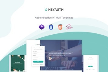 Подробнее о статье Heyauth — шаблон страниц аутентификации HTML5 | HTML шаблоны