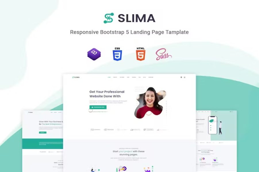 Вы сейчас просматриваете Slima — креативный HTML-шаблон на базе Bootstrap 5 | HTML шаблоны