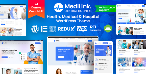 Подробнее о статье Medilink — современная WordPress-тема для медицинских сайтов | Темы WordPress