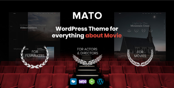 Подробнее о статье Mato — WordPress тема для киностудий и кинематографистов | Темы WordPress