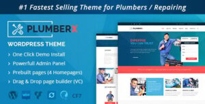 Подробнее о статье Plumber — WordPress тема для строительных и ремонтных компаний | Темы WordPress