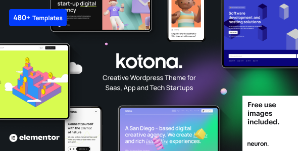 Подробнее о статье Kotona — WordPress тема для IT-стартапов и SaaS-приложений | Темы WordPress