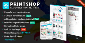 Подробнее о статье PrintShop — WordPress тема для типографии | Темы WordPress