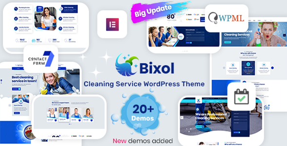 Подробнее о статье Bixol – WordPress-тема для клининговых услуг | Темы WordPress