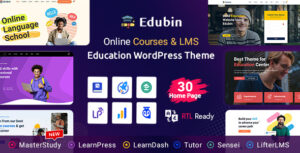 Подробнее о статье Edubin — образовательная тема LMS WordPress | Темы WordPress