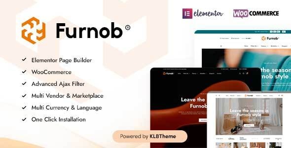 Вы сейчас просматриваете Furnob — WooCommerce тема для мебельного магазина | Темы WordPress