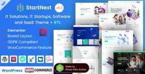 Подробнее о статье StartNext — универсальная тема WordPress для IT-стартапов и технологических услуг | Темы WordPress