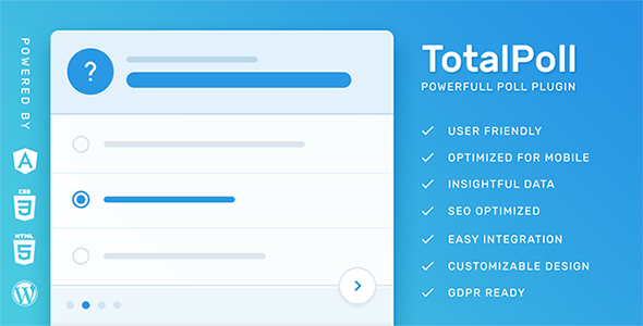 Вы сейчас просматриваете TotalPoll Pro — плагин опросов для WordPress | Плагины WordPress