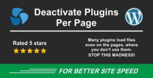 Подробнее о статье Deactivate Plugins Per Page — отключение плагинов на страницах WordPress | Плагины WordPress