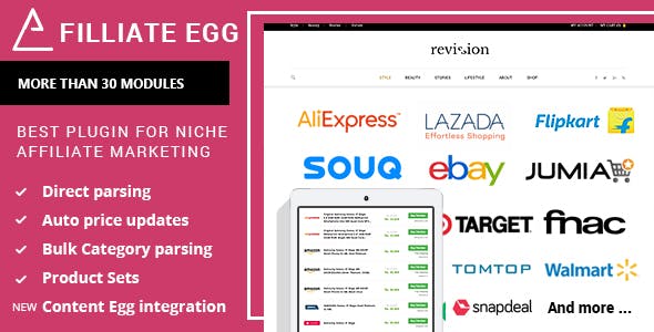 Вы сейчас просматриваете Affiliate Egg Pro — мощный плагин для нишевого аффилиат-маркетинга на WordPress | Плагины WordPress