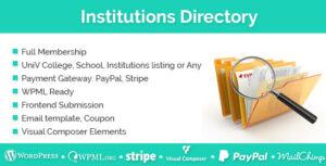 Подробнее о статье Institutions Directory — каталог учебных учреждений для WordPress | Плагины WordPress