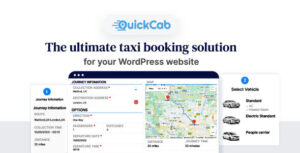 Подробнее о статье QuickCab — WordPress плагин WooCommerce для заказа такси | Плагины WordPress