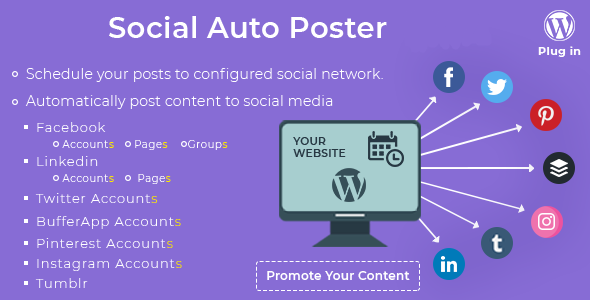 Подробнее о статье Social Auto Poster — плагин автоматизации публикаций и маркетинга в социальных сетях на WordPres | Плагины WordPress