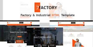 Подробнее о статье 7Factory — HTML-шаблон для промышленных и производственных компаний | HTML шаблоны