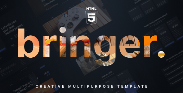 Подробнее о статье Bringer — HTML-шаблон для креативных агентств и профессиональных портфолио | HTML шаблоны